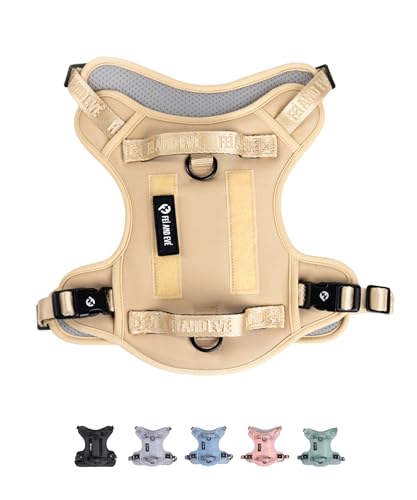 Fei & Eve Hundegeschirr aus weichem Netzstoff, Taktische Weste, schnell zu verbinden, MOLLE mit 3 Leinenclips, 900D-Nylon in Militärqualität, verstellbar mit Griff, Größe S, Khaki Fei & Eve Hundegeschirr aus weichem Netzstoff, Taktische Weste, schnell zu verbinden, MOLLE mit 3 Leinenclips, 900D-Nylon in Militärqualität, verstellbar mit Griff, Größe S, Khaki von Fei and Eve