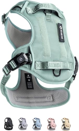 Fei & Eve MagEase Hundegeschirr, 3-Sekunden-Magnetschnallen, 3-Punkt-No-Pull-Kontrolle, strapazierfähiges 900D-Nylon, doppelte Sicherheitsgriffe, atmungsaktives Netzgewebe, verstellbare Passform von Fei and Eve