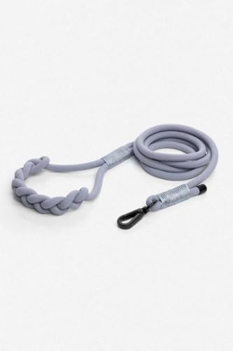 Fei & Eve handgeflochtene Hundeleine, SP-Baumwollmaterial, Robustes Training, Komfortgriff für kleine, mittelgroße und große Hunde, Grau Fei & Eve handgeflochtene Hundeleine, SP-Baumwollmaterial, Robustes Training, Komfortgriff für kleine, mittelgroße und große Hunde, Grau von Fei and Eve