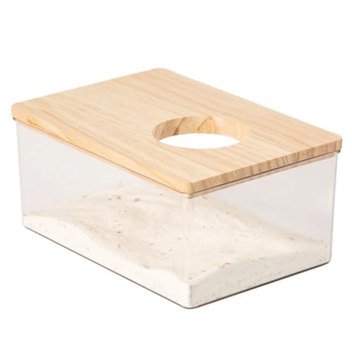 FeiFanChoice Hamster-Sandbad, 18,5 x 12,5 x 8,5 cm, transparent, Hamster-Badesand, Rennmäuse, Sandbad für syrische Hamster, Mäuse, Lemming-Rennmäuse FeiFanChoice Hamster-Sandbad, 18,5 x 12,5 x 8,5 cm, transparent, Hamster-Badesand, Rennmäuse, Sandbad für syrische Hamster, Mäuse, Lemming-Rennmäuse von FeiFanChoice
