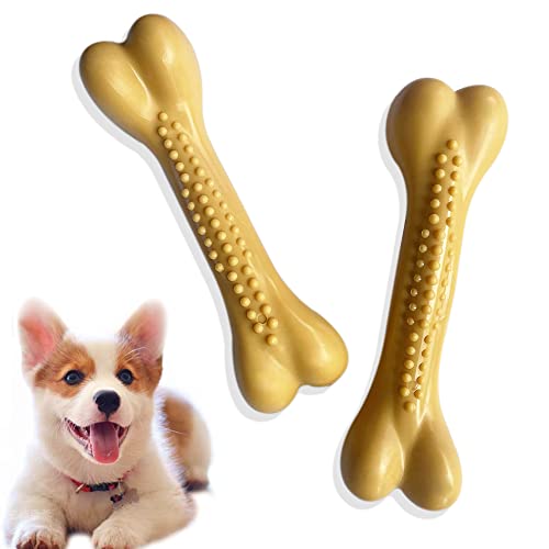 Feixun Nylon Hundespielzeug, Nylon, Knochenform, Nylon, Kauspielzeug, 15,2 cm, 2 Stück von Feixun