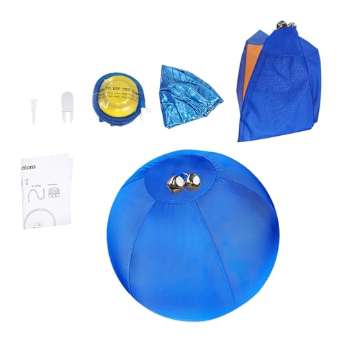 Beißspielzeug Hund Aufblasbares Hundespielzeug-Set, 45,7 cm, Hüteset für Hunde Pferde, langlebiges, wasserdichtes Hundespielzeug, große Schicht, interaktives Haustierspiel für Rinderhunde (Blue, A) von Feizikaw
