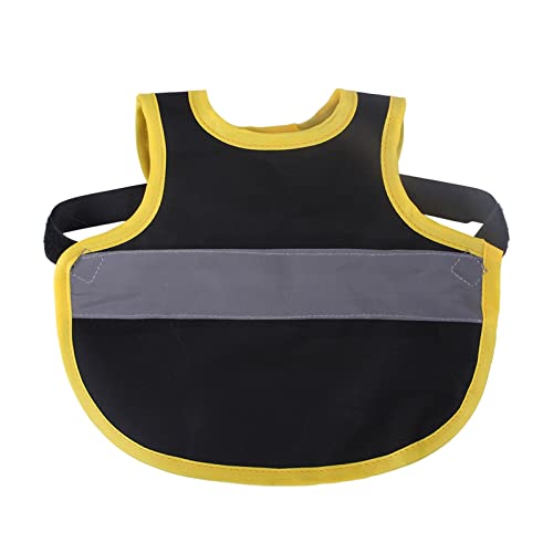 Feizikaw FeizikawHühnersattel-Henne-Schürze für Geflügel-Rückenflügelschutz Haustier-Reflektierende Weste Einstellbare Kleidung Geflügel-Henne-Schürze (Black, One Size) von Feizikaw