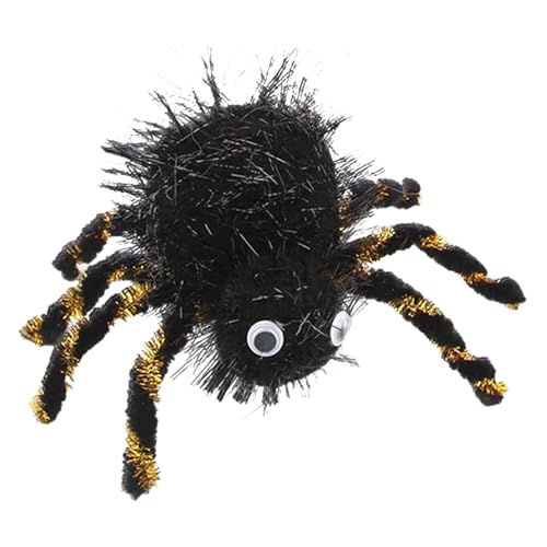 Feizikaw Halloween Tischdeko Sommer Buntes Multifunktionsspielzeug für Katzen Funktionsspielzeug aus weichem Stahldraht Spielzeug für Jungen Mädchen (Black, 13x11x7cm) von Feizikaw