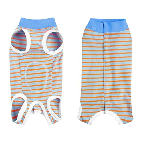 Feizikaw Hunde Kleidung für Kleine Hunde Hunde-Erholungsanzug mit Pinkelloch für kleine und mittelgroße Hunde und Katzen, Schutzanzug für Kastration und Sterilisation, Alternative zum (Sky Blue, XL) von Feizikaw