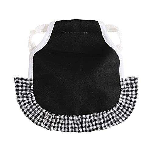 Feizikaw Hundepullover täglich Hühnersattel für Hühner Hühnerschürze mit elastischem Riemen Hühnerjackenriemen Geflügelschutz Hühnerfederfixierer (Black, One Size) von Feizikaw