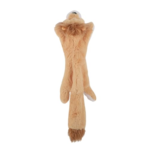 Feizikaw Hundespielzeug Welpe Quietschendes Hundespielzeug, aggressives Kauspielzeug für kleine, mittelgroße große Hunde (Khaki, 45x15cm) von Feizikaw
