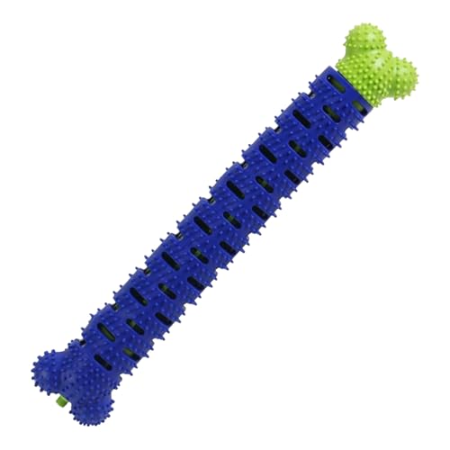 Feizikaw Hundespielzeug Welpen Kauspielzeug für Hunde Gummi Zahnbürstenspielzeug 9,65 Knochenform Für Katzen Hunde 1pc (Blue, 24.5x4.5x3cm) von Feizikaw
