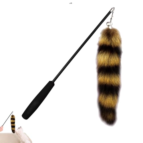 Feizikaw Interaktive Katzenfederangel Aus Synthetischen Fasern – Robustes Spielzeug Mit Feder, Hundertprozentig Sicher Für Hauskatzen, Langlebig Und Ideal Für Indoor/Outdoor (1PC) von Feizikaw