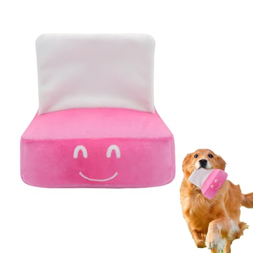 Feizikaw Interaktives quakendes Tissue-Box-Hundespielzeug für Welpenzahnen – Weiches Cartoon-Design, sicher & langlebig (1 Stück) von Feizikaw