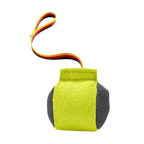 Feizikaw Kauspielzeug Hund Unzerstörbar Hunde-Zerrspielzeug, interaktives Hundekissen für das Training Kleiner und mittelgroßer Hunde (Yellow, 13x13cm) von Feizikaw
