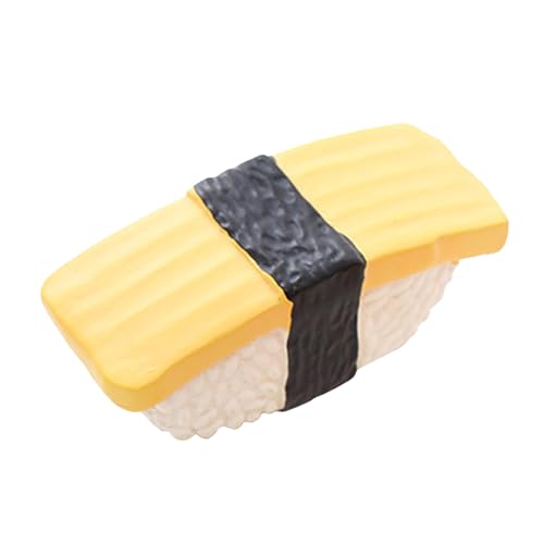 Feizikaw Kauspielzeug Hund Unzerstörbar Simulations-Hundespielzeug, weiches Latex, Quietschspielzeug, geeignet für kleine und mittelgroße Hunde (Yellow, 3X3X7.5CM) von Feizikaw