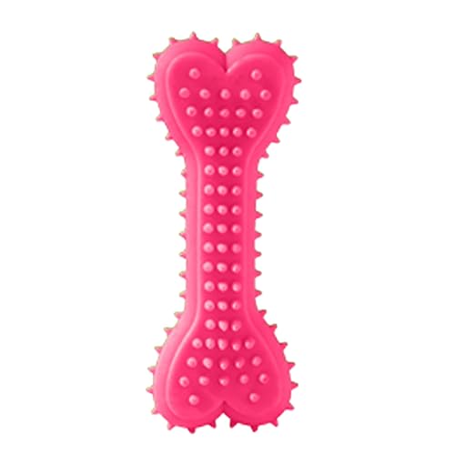 Feizikaw Kauspielzeug Katze Kauspielzeug für Hunde, 3 Stück, Zahnbürstenspielzeug aus Gummi, 10,9 cm, Knochenform, für kleine und mittelgroße Hunde (10x4x2cm) von Feizikaw