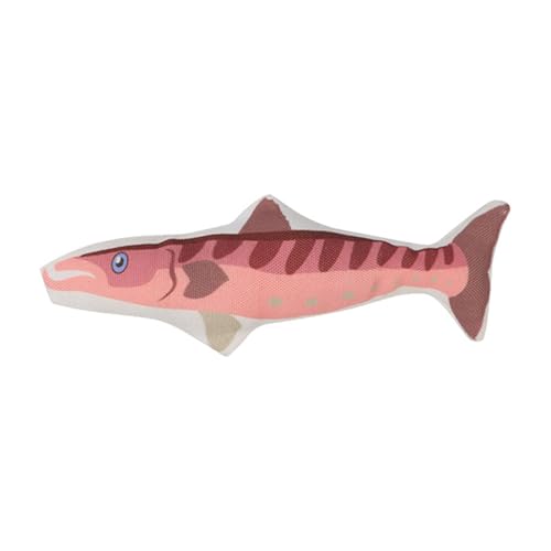 Feizikaw Kauspielzeug Welpen Katzenspielzeug aus Segeltuch, Fischfarbe optional, mit Katzen-Selbstspielzeug, Heimtierbedarf (16cm) von Feizikaw