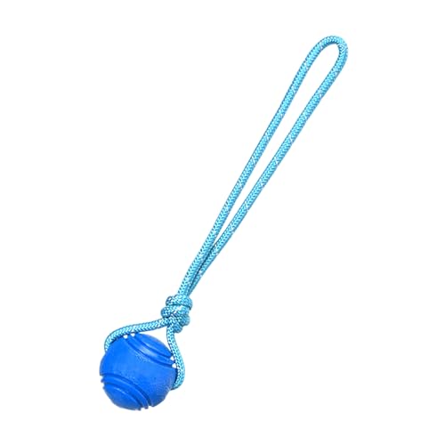 Feizikaw Kauspielzeug für Hunde Interaktives Welpen-Kauseil für Hunde, tragbares Molar-Kauspielzeug mit starkem Widerstand (Blue, 32.5x7cm) von Feizikaw