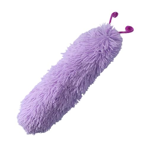 Feizikaw Kauspielzeug für Hunde Katzenkuscheltier Katzenspielzeug mit geformtem interaktivem Katzenspielzeug Katzenpuppe Kauspielzeug Kissen zum Schlafen Ausruhen Spielen (Purple, 36cm) von Feizikaw
