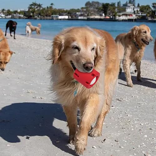Feizikaw Kauspielzeug für Welpen Robustes Hunde-Puzzlespielzeug aus Gummi mit Tennis-Spender und interaktivem Kauspiel für mittelgroße und große Hunde (C, 9.7cm) von Feizikaw