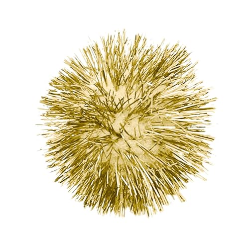 Feizikaw Unzerstörbares Hundespielzeug Jouet Pour Chat de compagnie, oignon doré élastique 5cm, jouet amusant Pour Chat, Grand oignon doré à Paillettes, jouets Teaser Pour Chat (Yellow, One Size) von Feizikaw