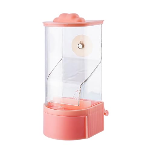 FuttersäUle Mit SchutzkäFig Kein Durcheinander Vogel Feeder Hängen Fütterung Station Spritzwasser Papagei Nahrungssuche Feeder Lebensmittel Container Für Wellensittiche (19x8cm) von Feizikaw