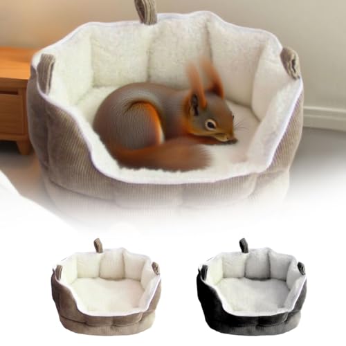 Hängendes Kleintierschlafsofa – Sehr gemütlicher Schlafsack in weichem, kuscheligem Material für Hamster, Meerschweinchen, Frettchen & Mäuse – perfekt zum Einrichten von Haustierkäfigen (Schwarz) von Feizikaw