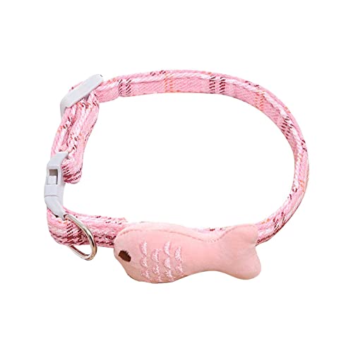 Haustierhalsbänder Haustier Katzenhalsband Baumwolle Stickerei Halsband Katzenhalskette Katzenzubehör (A, One Size) von Feizikaw