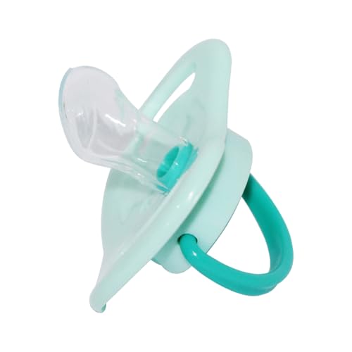Hund Kauspielzeug Welpenschnuller, Silikon-Schnullerspielzeug für Hunde und Katzen, beruhigendes Kauspielzeug für Welpen, Silikon-Schnullerzubehör für Hunde und Katzen (Light Green, 5.5x3.8x4cm) von Feizikaw