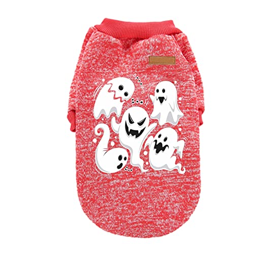 Hunde Klamotten Halloween-Hemden Welpenhemden Haustierkleidung Lustige Halloween-Cosplay-Haustierkostüme (S) von Feizikaw