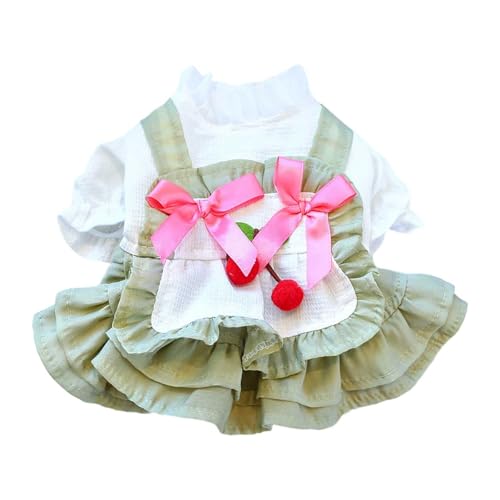 Hunde Klamotten Mode Welpen Hund Rock Haustier Hund Spitze Kuchen Leibchen Tutu Kleid (Light Green, XL) von Feizikaw