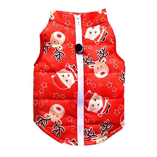 Feizikaw Hunde Klamotten Winter Weihnachten Schneeflocke Baumwolle Kleidung Haustierkleidung Prinzessin Tweeds Haustierkleidung Hundekleidung棉服 (White, XL) von Feizikaw
