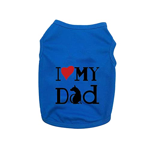Feizikaw Hunde Kleidung für Kleine Hunde Hundeweste Haustierweste Hundebekleidung Haustierbekleidung Bekleidung Sommermode (Blue, 2XL) von Feizikaw