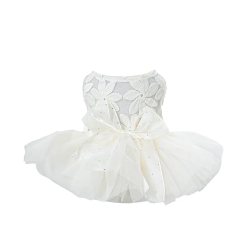 Hunde Kleidung für Kleine Hunde Modisches Blingbling-Tutu-Kleid mit edler Spitze für extra kleine kleine Welpen, perfekt für Partys Festliche Feiern (E, XL) von Feizikaw