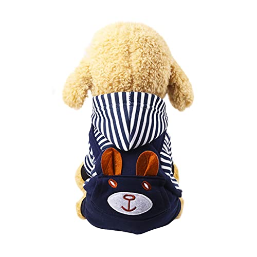 Hunde Kleidung täglich Hundewinter- Art- Weisetuch-Haustier-heiße Tuch-Hundehaustier-Weste-Haustierkleidung (Blue, XL) von Feizikaw