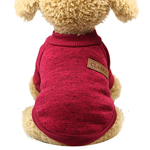 Hunde Pullover tragen Haustier-gestreiftes Kleidungs-T-Shirt Hundewelpen-Klassische Hundesommer-Westen-Westen-Haustierkleidung (L, L) von Feizikaw
