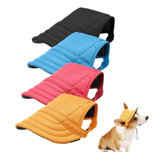 Hundehut Baseballhut für Hunde Schirmmütze mit Krempe, Hundefell-Zubehör für Haustiere, Urlaubskleidung für Hundewelpen, Niedliches Design,Hunde Accessoires (Orange, M) von Feizikaw