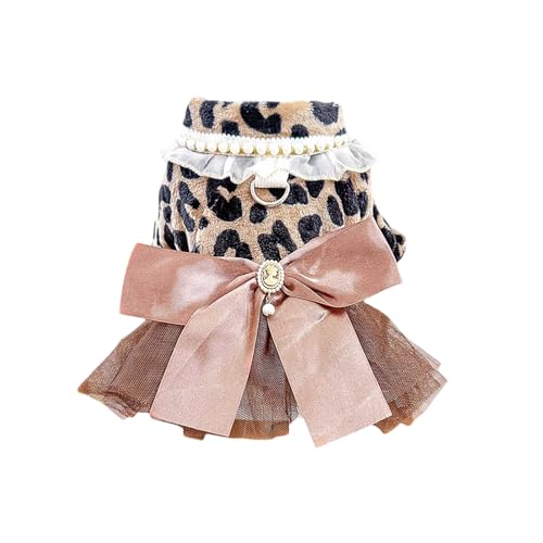 Hundekleider Modisches Blingbling-Tutu-Kleid mit edler Spitze für extra kleine und kleine Welpen, perfekt für Partys und Festliche Feiern (D, L) von Feizikaw
