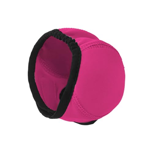 Hundeschwimmkappe Wasserdicht + Verstellbar – Sicherer Ohrschutz für Hunde Aller Größen (Kleine, mittelgroße bis Große & Welpen) zum Schwimmen im Pool, See oder Meer (Heißes Rosa, L) von Feizikaw