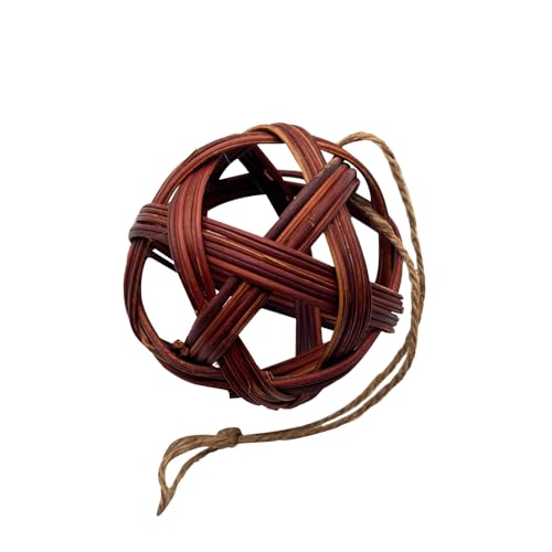 Hundespielzeug Welpen Hamster-Kauspielzeug für Kaninchen, Kleintiere, langlebiges Holz, zum Nagen und Zähneknirschen, natürliches Heimtierzubehör für den Innen- und Außenbereich (Brown, 10cm) von Feizikaw
