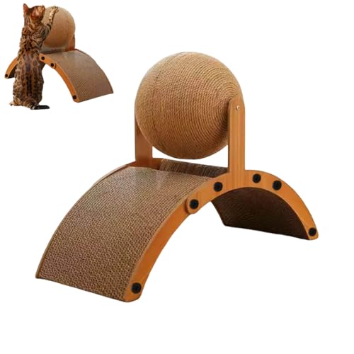 Katzen & Kätzchen Kratzbrett aus Karton - Stabiler Kratzpfosten mit Spaßdesign, Abwetzbar, Langzeitgebrauch, Ideal für Spiel & Training (Erweitert) von Feizikaw