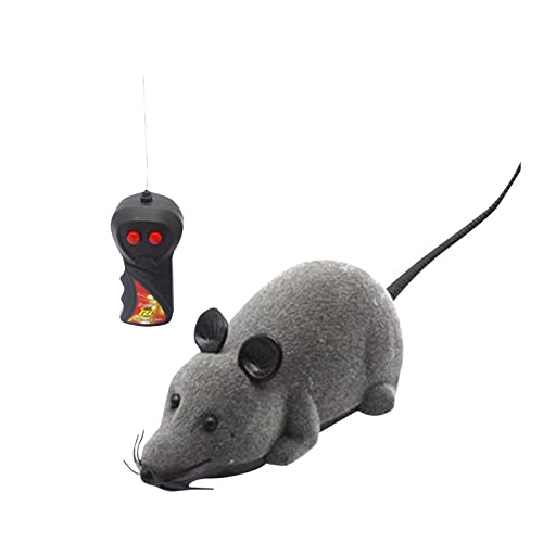 Kauspielzeug Katzenspielzeug, kabellose Fernbedienung, Spaßmaschine, interaktive Haustierkatze (Grey, One Size) von Feizikaw