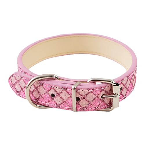 Kragen Hund Katzenhalsband, Haustierhalsband, Ring, reflektierendes Katzen-Instagram-Windleder, Kariertes Hundehalsband (M) von Feizikaw