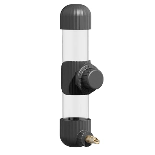 Maoutdoor Hanging Bird Feeder Robuster Vogelfutterspender aus Metall und Kunststoff für Käfige, ideal für Papageien und kleine Vögel, einfach zu installierender Wasserspender für (B, 6x6x22cm) von Feizikaw