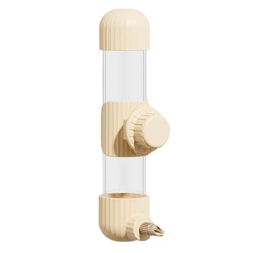 Maoutdoor Hanging Bird Feeder Robuster Vogelfutterspender aus Metall und Kunststoff für Käfige, ideal für Papageien und kleine Vögel, einfach zu installierender Wasserspender für (C, 6x6x22cm) von Feizikaw