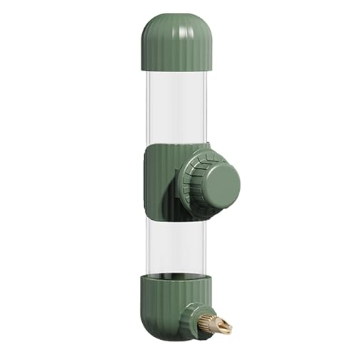 Maoutdoor Hanging Bird Feeder Robuster Vogelfutterspender aus Metall und Kunststoff für Käfige, ideal für Papageien und kleine Vögel, einfach zu installierender Wasserspender für (D, 6x6x22cm) von Feizikaw