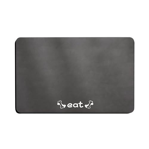 Outdoor Teppich Wetterfest Napfmatte für Hunde Katzen, für Futter Wasser, trockenes Gummi, leicht zu reinigen hinterlässt Keine Flecken. Futtermatte, geeignet für die Verwendung (Dark Gray, One Size) Outdoor Teppich Wetterfest Napfmatte für Hunde Katzen, für Futter Wasser, trockenes Gummi, leicht zu reinigen hinterlässt Keine Flecken. Futtermatte, geeignet für die Verwendung (Dark Gray, One Size) von Feizikaw
