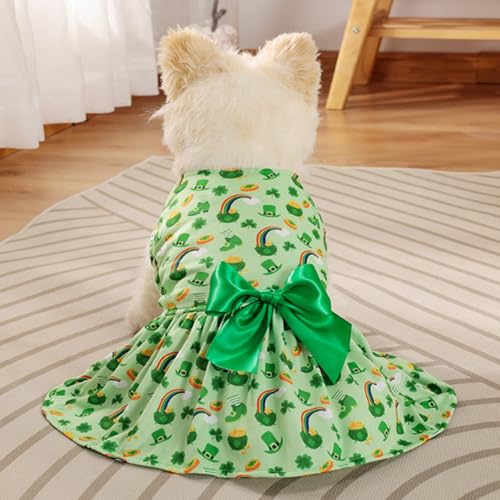 Vêtements Pour Animaux de Compagnie Haustier-Hundekostüm St. Patrick's Day, süßes Sommerkleid, Haustierbedarf, Hunderock, Haustierkostüm St. Patrick's Day, Haustierkostüm für kleine und (A, M) von Feizikaw