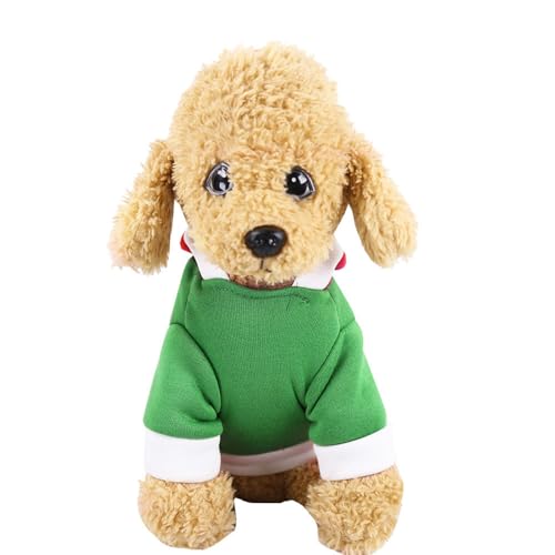 Feizikaw Vêtements Pour Animaux de Compagnie Weihnachtskleidung Hunde- und Katzenheimbedarf Herbst und Winter Grüne Nummer Feiertagskleidung Mittelgroße Hunde Zweibeinige Kleidung (Green, L) von Feizikaw