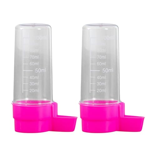 Vogelfutter Station 2pc Wasser Dispenser Automatische Fütterung Von Trinkwasser Mit Zier Liefert Automatisch Füttern Vögel (White, One Size) von Feizikaw