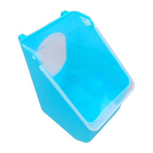 Vogelfutter Station Kunststoff Feeder Hängen Fütterung Schüssel Vogel Wasser Tasse Eine Armaturen Vogel Tassen Halter Käfig Fensterbank Feeder (Sky Blue, 10x8.5x13.5cm) von Feizikaw