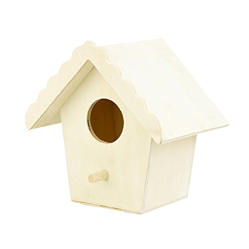 VogelfutterhäUschen Haus DOX Hauskiste Vogelkiste Vogelkiste Holz Sonstiges (Khaki, One Size) von Feizikaw