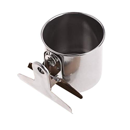 VogelfutterhäUschen Schalen Vogelkäfig Stahl Fütterungsfütterung Edelstahl Wasserklemme Werkzeuge & Home Improvement (A, One Size) von Feizikaw